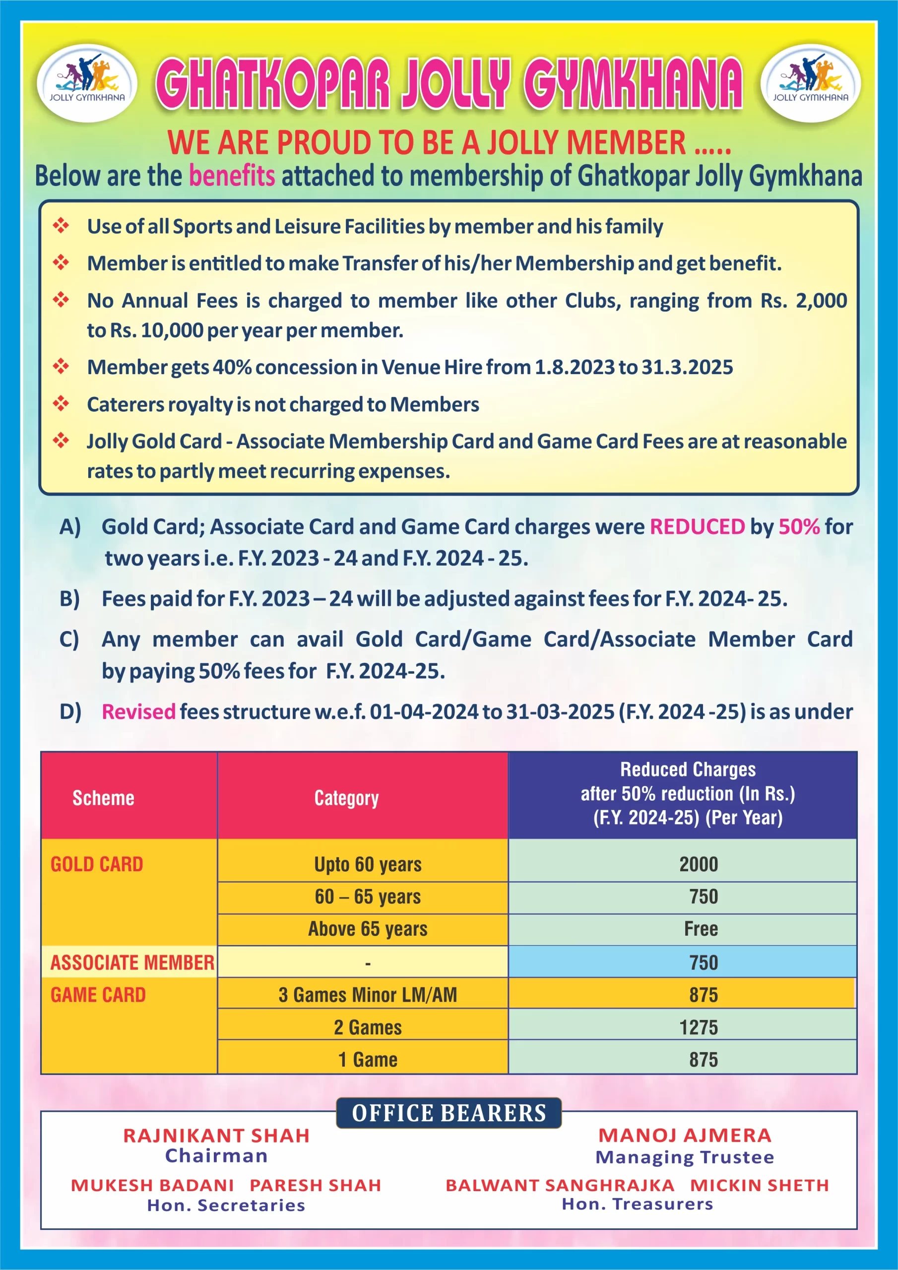 GOLD CARD SCHEME - Circular NEW