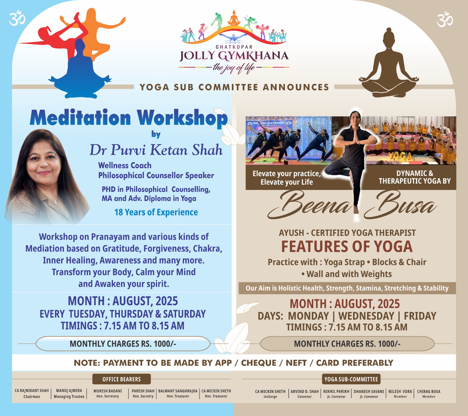 YOGA AUGUST